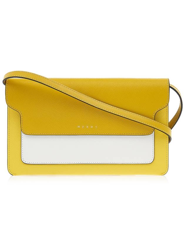 Trunk Saffiano Cross Bag Yellow - MARNI - BALAAN.