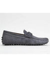 Gommino Suede Driving Shoes Grey - TOD'S - BALAAN.