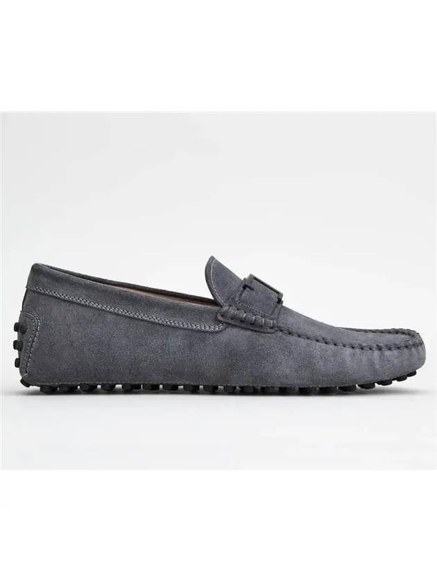 Gommino Suede Driving Shoes Grey - TOD'S - BALAAN.