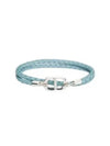 CD Icon Braided Leather Bracelet Blue - DIOR - BALAAN 2