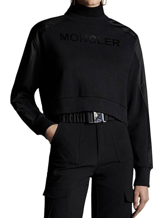 Logo Crop Sweatshirt 8G00002 809LC 999 - MONCLER - BALAAN 1