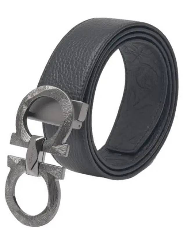 Ferragamo Gancini Belt Black Waistband - SALVATORE FERRAGAMO - BALAAN 1