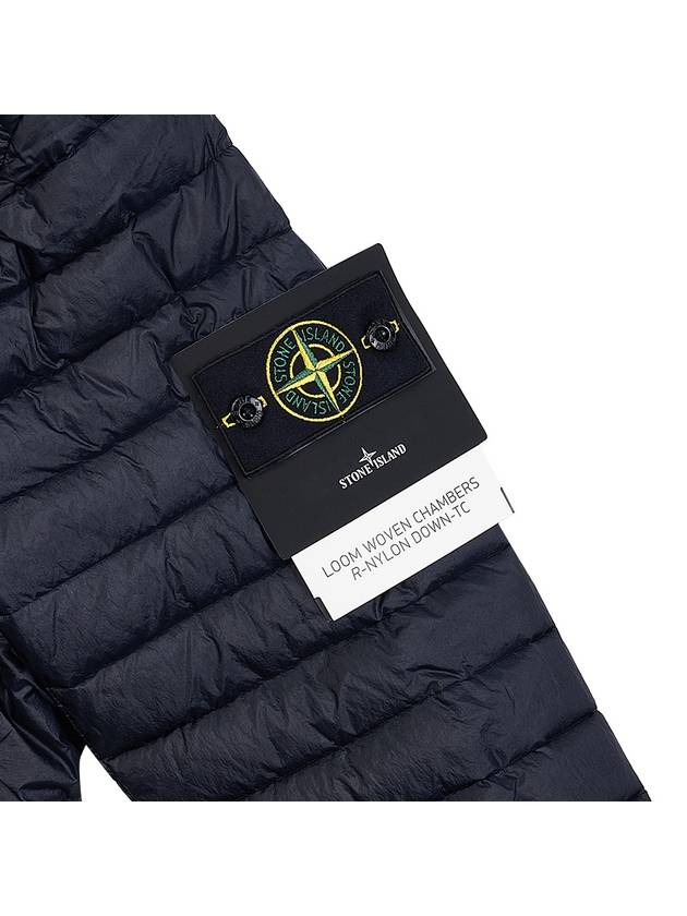 Loom Woven Chambers Down Padding Dark Navy - STONE ISLAND - BALAAN 6