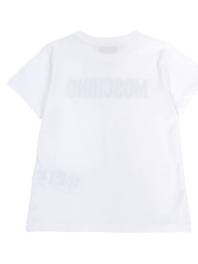 Kids short sleeve t shirt HQM03T LBA10 10101 Adults can wear - MOSCHINO - BALAAN 2