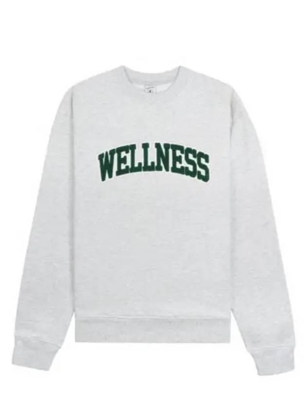 Wellness Logo Sweatshirt Heather Grey - SPORTY & RICH - BALAAN 2