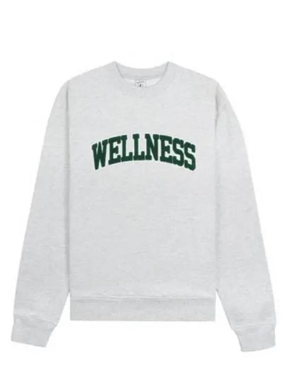 Wellness Logo Sweatshirt Heather Grey - SPORTY & RICH - BALAAN 2