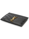 Cassandre Matelasse Lambskin Card Wallet Black - SAINT LAURENT - BALAAN 4