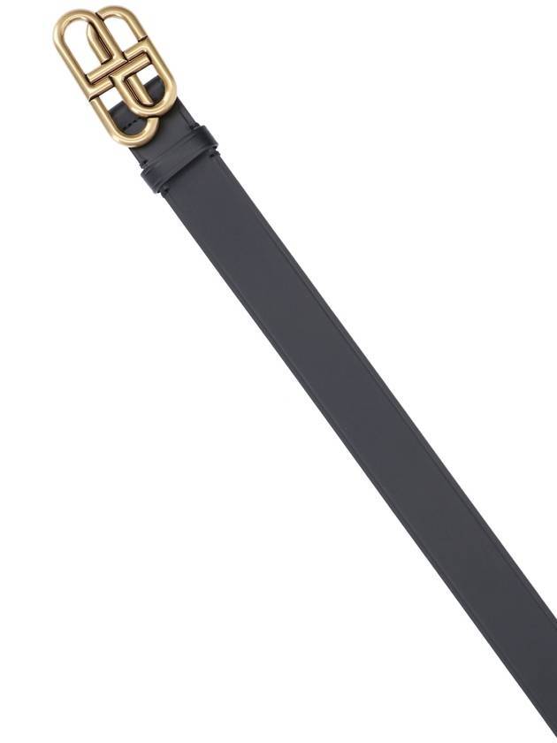 BB Logo Leather Belt Black - BALENCIAGA - BALAAN 4