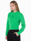 JEANS Women s Green Premium Line Chenille Pullover J222303 LGP - CALVIN KLEIN - BALAAN 2