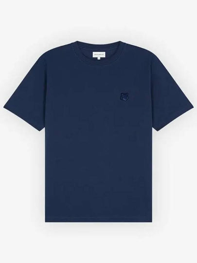 Bold Fox Head Patch Comfort Short Sleeve T-Shirt Navy - MAISON KITSUNE - BALAAN 2