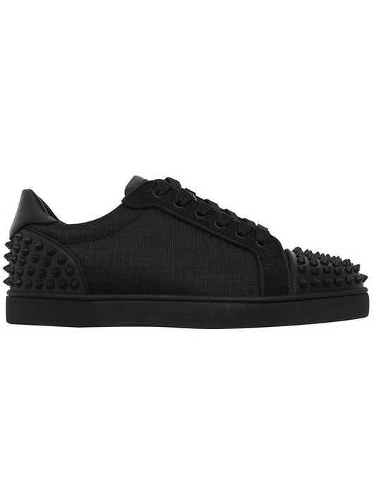 Spike Low Top Sneakers Black - CHRISTIAN LOUBOUTIN - BALAAN 1