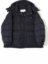 Puffer Bold Fox Head Patch Nylon Hood Padding Black - MAISON KITSUNE - BALAAN 2