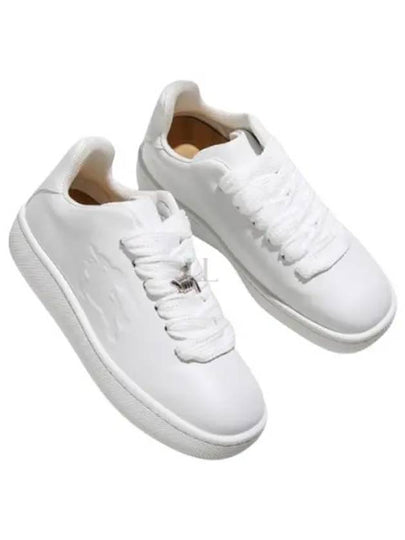 Leather Box Low-Top Sneakers White - BURBERRY - BALAAN 2