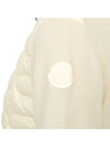 Women's Padded Down Cotton Zip-Up Jacket White - MONCLER - BALAAN 8