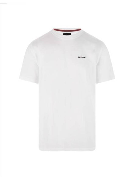 Short Sleeve T-Shirt UK1274E23HE30 White - KITON - BALAAN 1