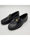 Luco Triomphe Polished Bull Loafers Black - CELINE - BALAAN 4