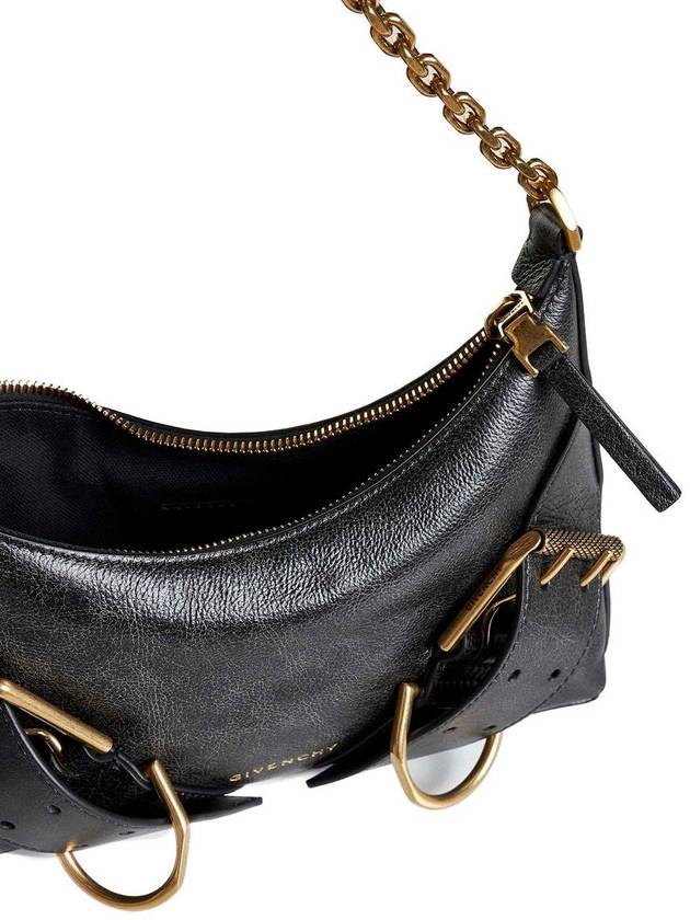 Voyou Boyfriend Leather Shoulder Bag Black - GIVENCHY - BALAAN 6