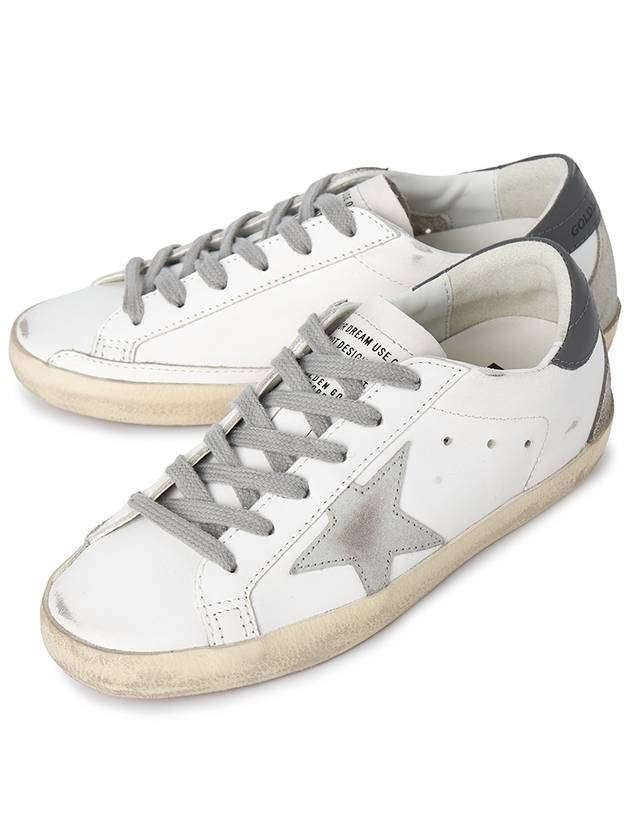 Superstar Leather Low Top Sneakers Grey White - GOLDEN GOOSE - BALAAN 2