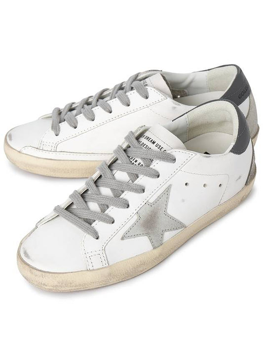 Superstar Leather Low Top Sneakers Grey White - GOLDEN GOOSE - BALAAN 2