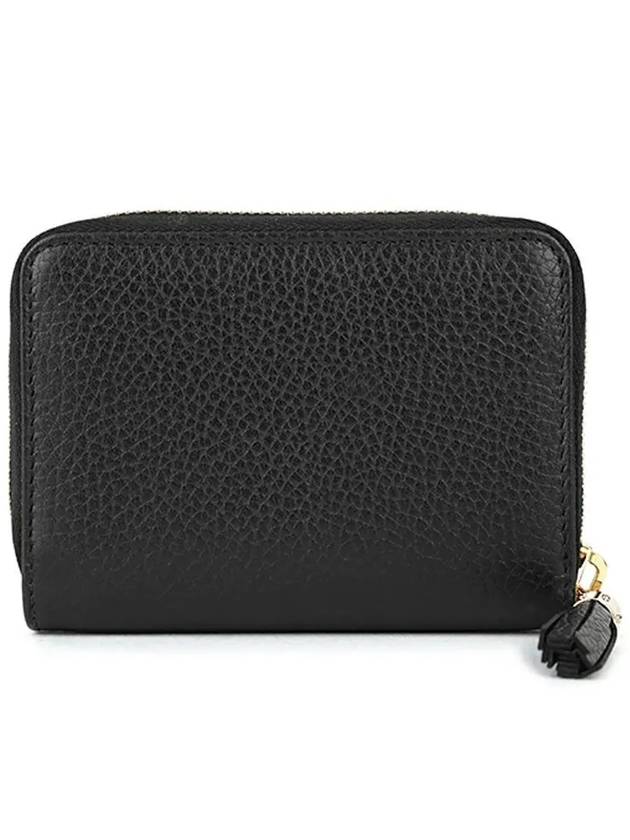 Soho Zipper Tassel Half Wallet Black - GUCCI - BALAAN 3