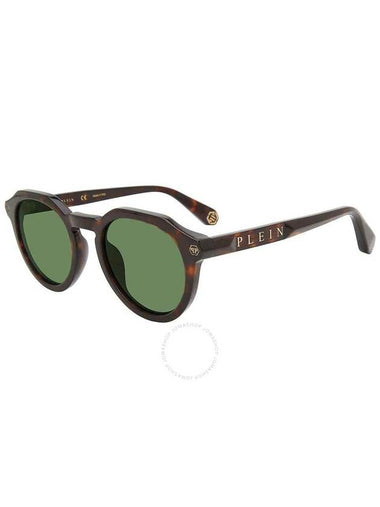 Philipp Plein Green Oval Men's Sunglasses SPP002M 0722 51 - PHILIPP PLEIN - BALAAN 1