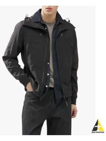 Shell R Goggle Hooded Jacket Black - CP COMPANY - BALAAN 2