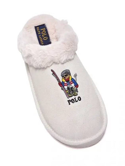 Kaylee Bear Embroidery Scuff Women s Winter Fur Slippers RFS11601W - POLO RALPH LAUREN - BALAAN 2