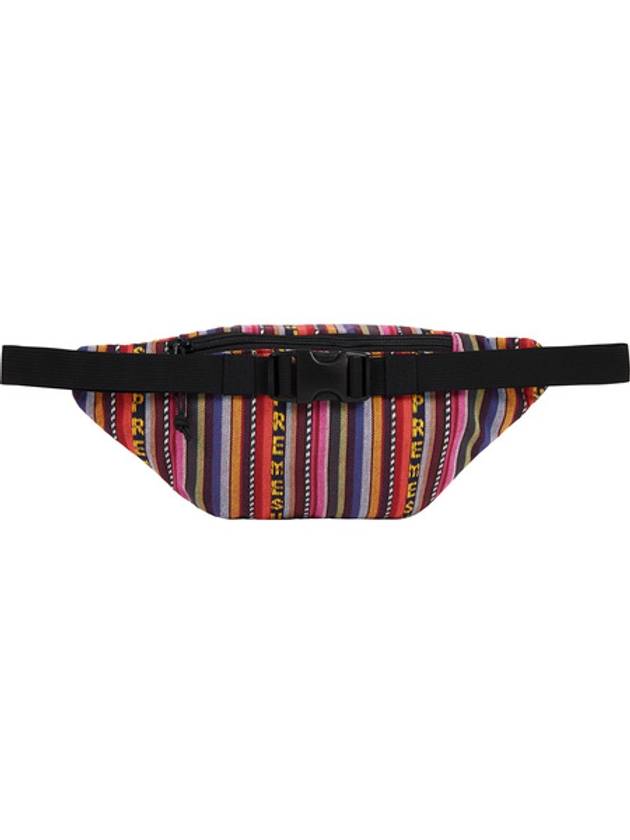 SUPREME Woven Stripe Waist Bag Multicolor Up to 80 Off at BALAAN