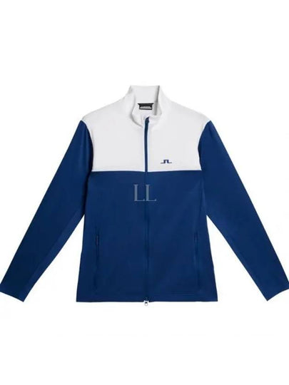 Banks Mid Layer Zip-Up Jacket Estate Blue - J.LINDEBERG - BALAAN 2