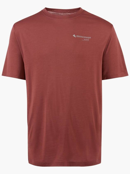 Men's Narfi Short Sleeve T-Shirt Barn Red - KLATTERMUSEN - BALAAN 1