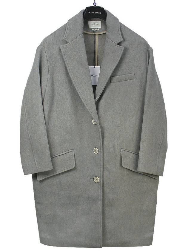 Isabel Marant LIMI Overcoat MA0908 30GB GREYISH BLUE IMA151bl - ISABEL MARANT - BALAAN 1