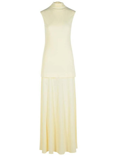 Jil Sander Cream Viscose Blend Dress - JIL SANDER - BALAAN 1