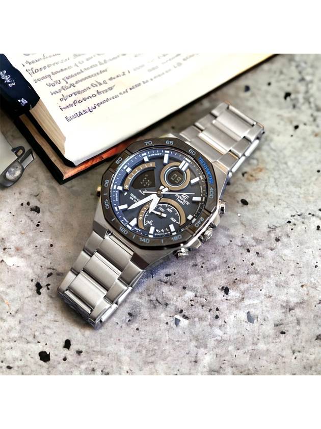 Edifice Eyal Oak Bluetooth Metal Watch Blue Silver - CASIO - BALAAN 6