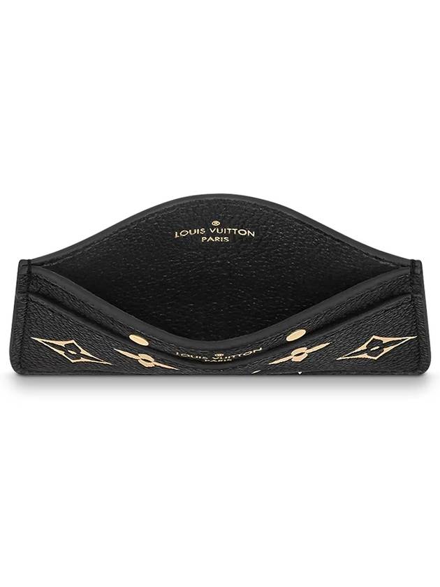 Monogram Empreinte Leather Card Wallet Black - LOUIS VUITTON - BALAAN 4