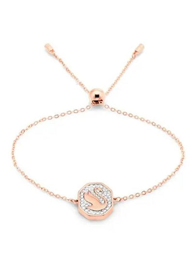 Swan Octagon Emblem Bracelet Rose Gold - SWAROVSKI - BALAAN 2