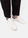 Men's Starter Blue Tab Low Top Sneakers White - GOLDEN GOOSE - BALAAN.
