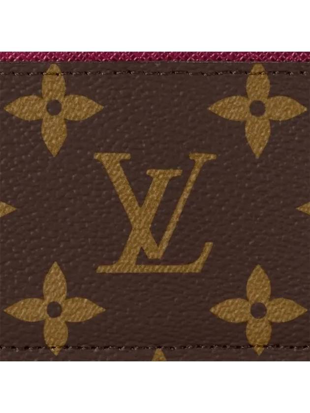 Monogram Card Wallet Brown Fuchsia - LOUIS VUITTON - BALAAN 7