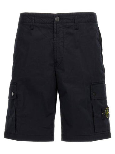 Wappen Cargo Bermuda Shorts Navy - STONE ISLAND - BALAAN 1