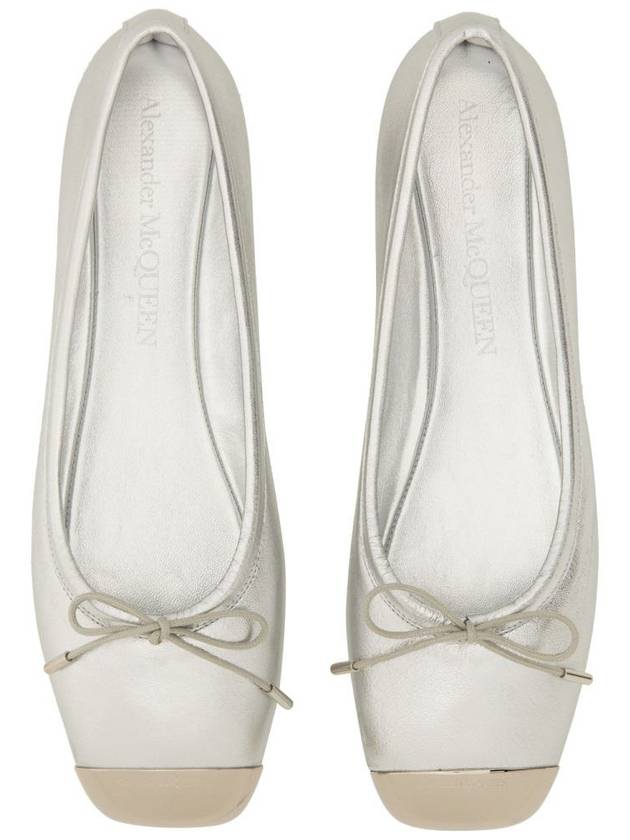 Ballerina Flat Shoes White - ALEXANDER MCQUEEN - BALAAN 3