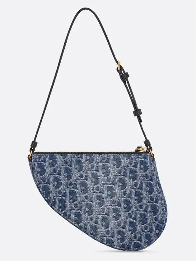 Saddle Rodeo Pouch Bag Blue - DIOR - BALAAN 5