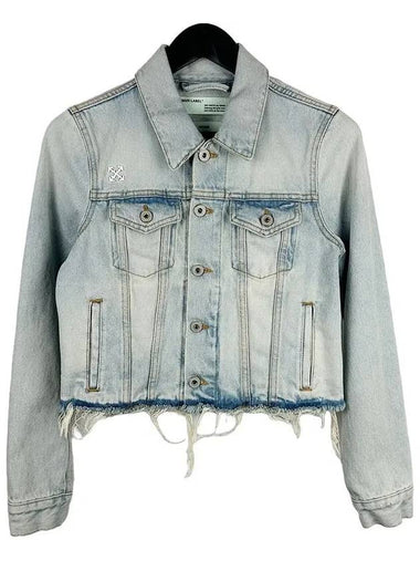 YE008R19773057 7100 Denim Jacket Light Blue - OFF WHITE - BALAAN 1