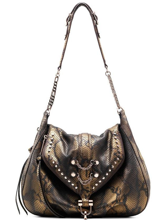 Suri Flap Hobo Shoulder Bag Golden Brown - DONIRAY - BALAAN 2