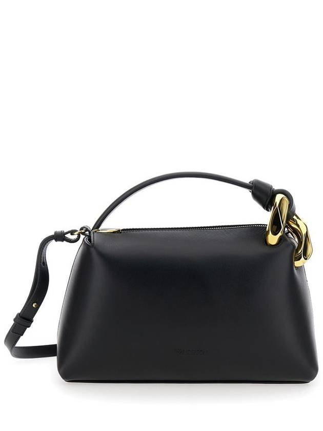 'Corner' Black Handbag With Metallic Knot Detail In Leather Woman - JW ANDERSON - BALAAN 1