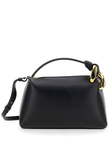 'Corner' Black Handbag With Metallic Knot Detail In Leather Woman - JW ANDERSON - BALAAN 1