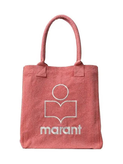 Yenky Embroidered Logo Large Shopper Tote Bag Pink - ISABEL MARANT - BALAAN 2