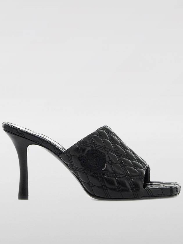 Quilt Leather Mule Heel Black - BURBERRY - BALAAN 2