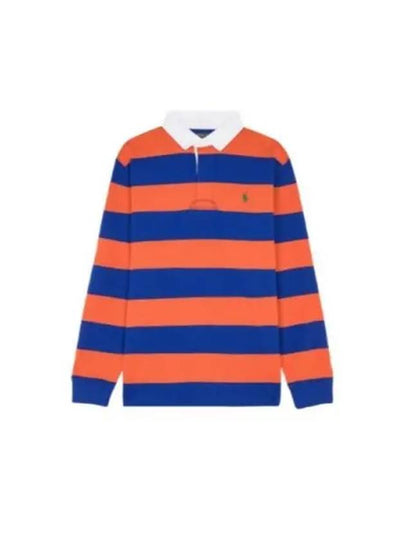 Striped Polo Shirt Orange Royal - POLO RALPH LAUREN - BALAAN 2