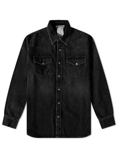 Karty Denim Long Sleeve Shirt Black - ACNE STUDIOS - BALAAN 2