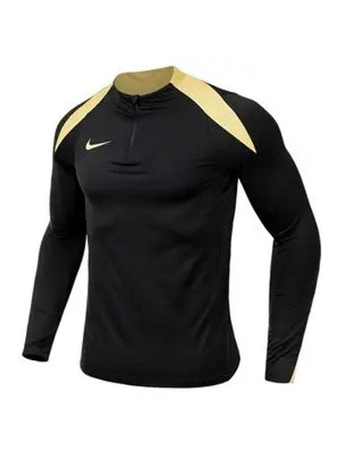 Dri-Fit Strike Half Zip Drill Long Sleeve T Shirt Black - NIKE - BALAAN 1