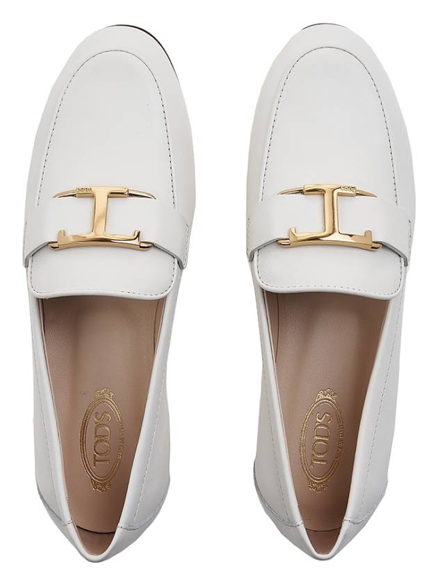 T Timeless Leather Loafers White - TOD'S - BALAAN 7